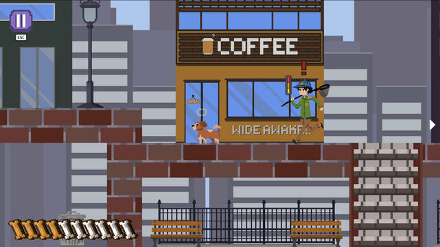 Searching for clues.